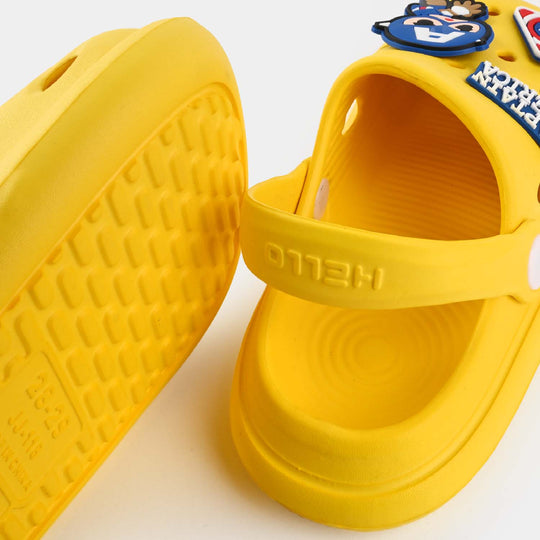 Boys Clogs 118-4-Yellow