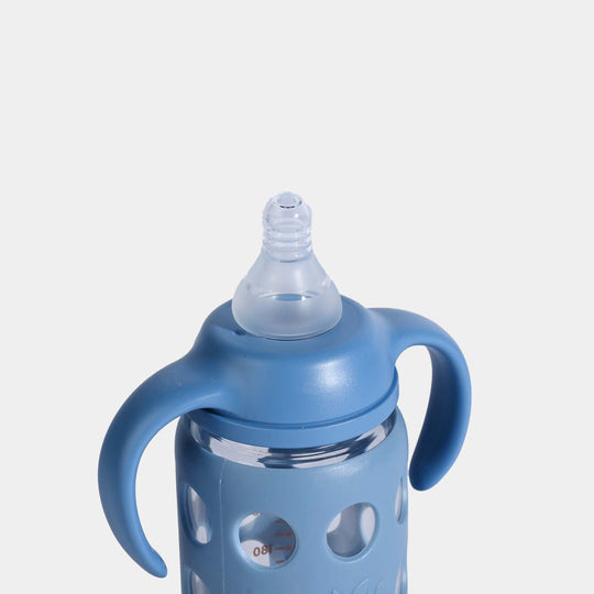 Minitree Newborn Baby Glass Feeder with Silicone Cover (240ml / 8oz)