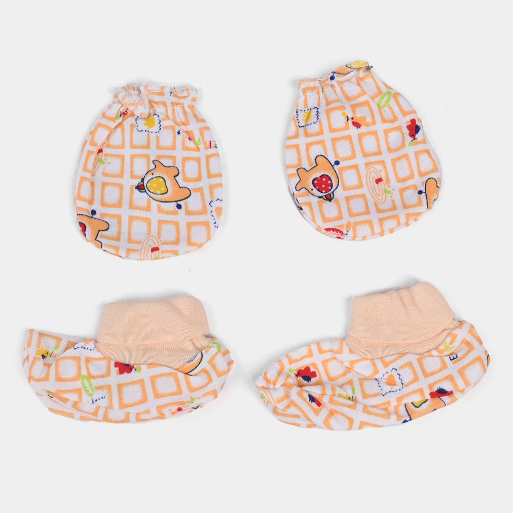 Baby Cap/Hat+Socks+Mittens 3PCs Set