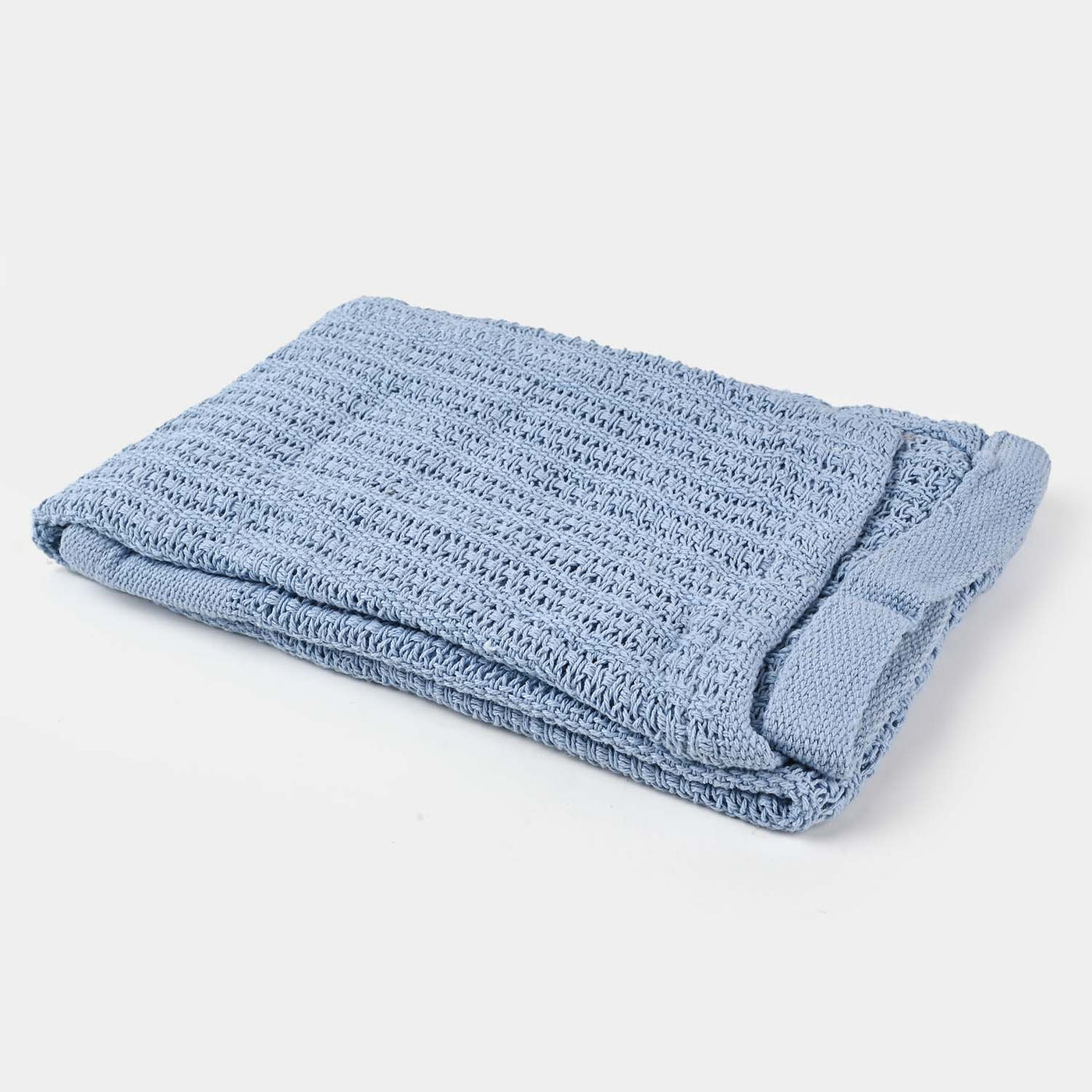 Baby Knitted Blanket New | Blue