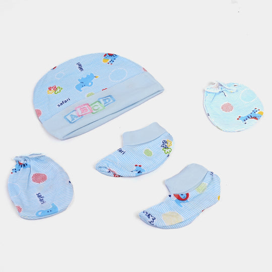 Baby Cap/Hat+Socks+Mittens 3PCs Set