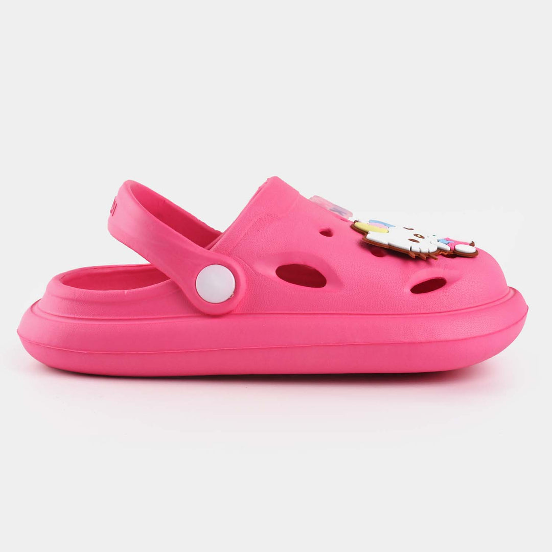 Girls Clogs 118-6-Fuchsia