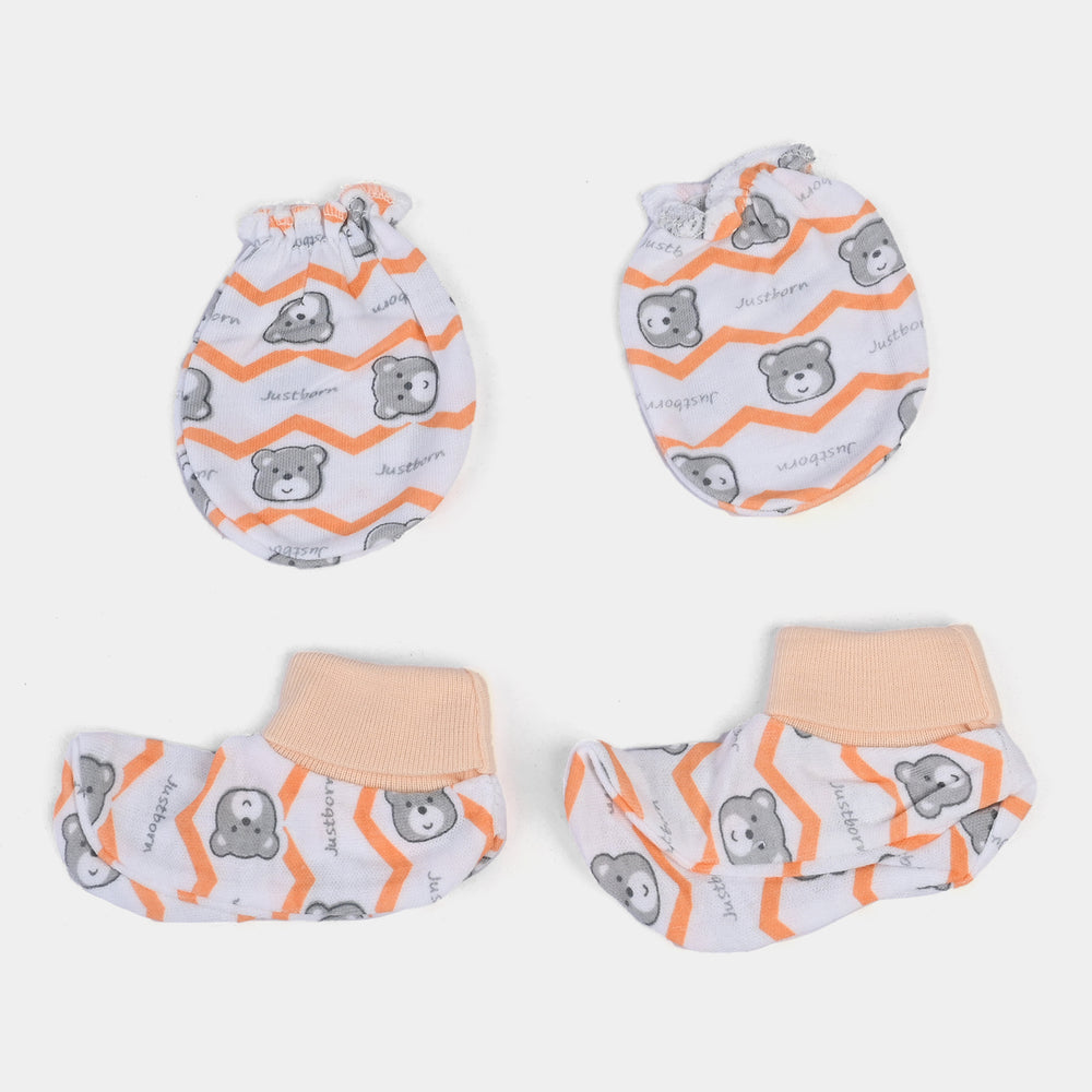 Baby Cap/Hat+Socks+Mittens 3PCs Set