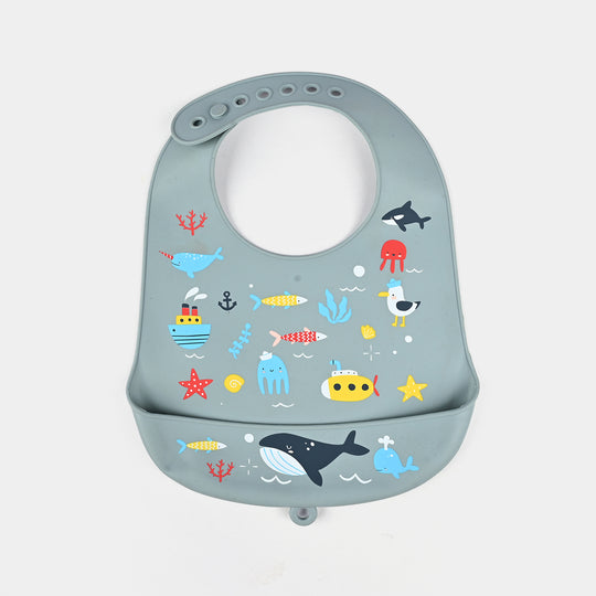 Baby Silicone Food Catcher Bib