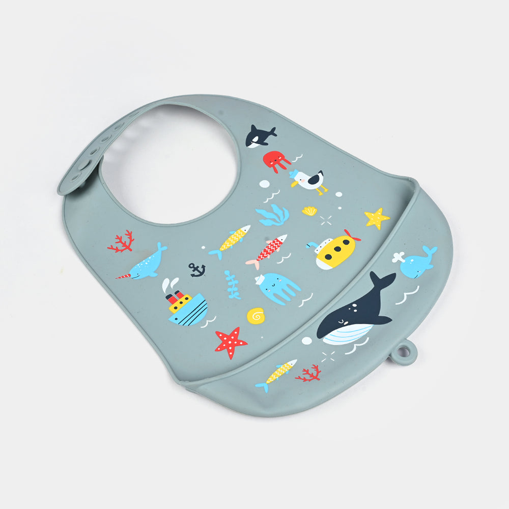 Baby Silicone Food Catcher Bib
