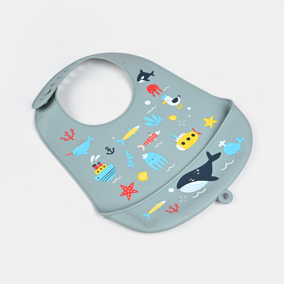 Baby Silicone Food Catcher Bib