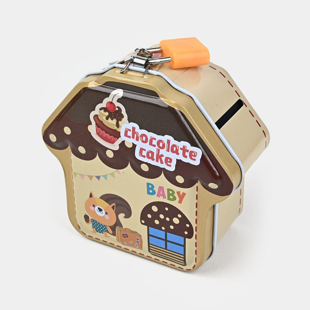 Metal Coin/Money Box with Lock For Kids