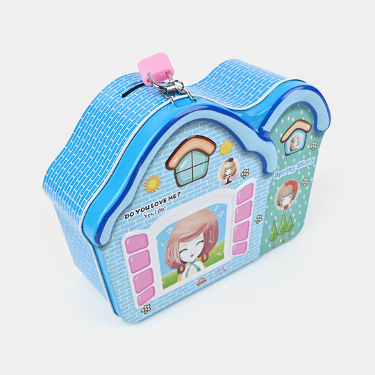 Metal Coin/Money Box with Lock For Kids