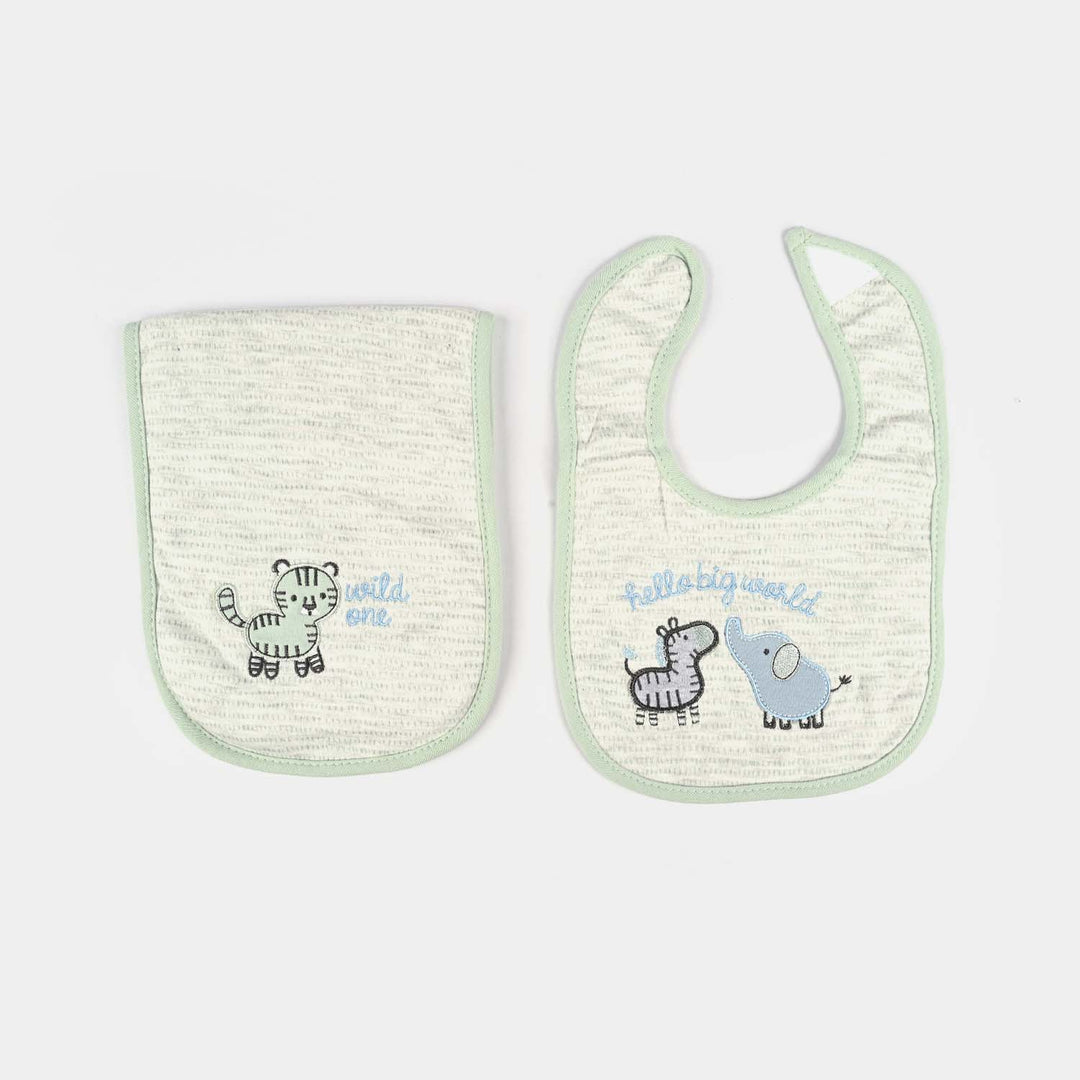 Baby Gear 4-Piece Cap & Bib Set