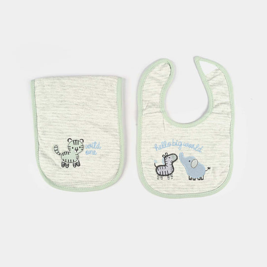 Baby Gear 4-Piece Cap & Bib Set
