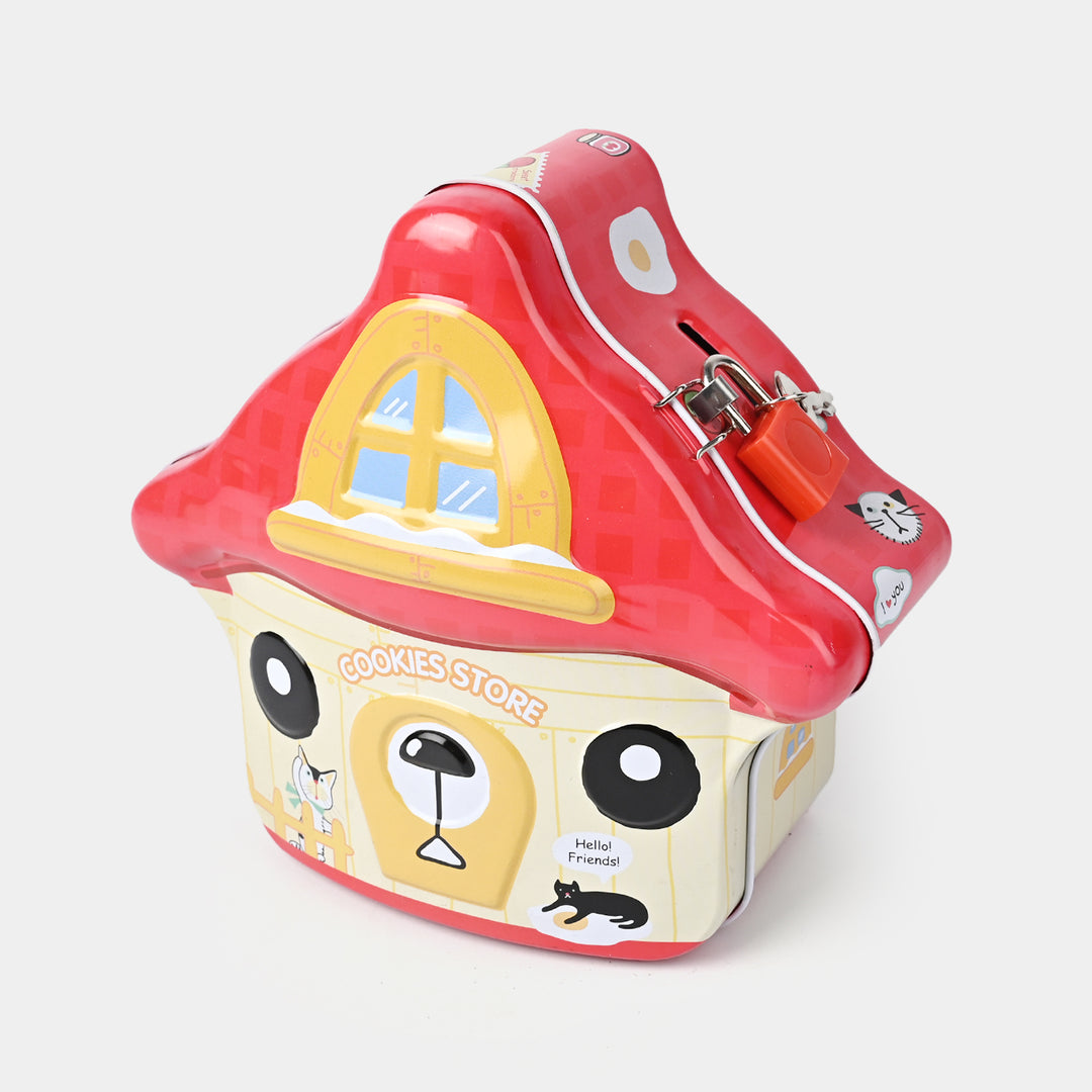 Metal Coin/Money Box with Lock For Kids