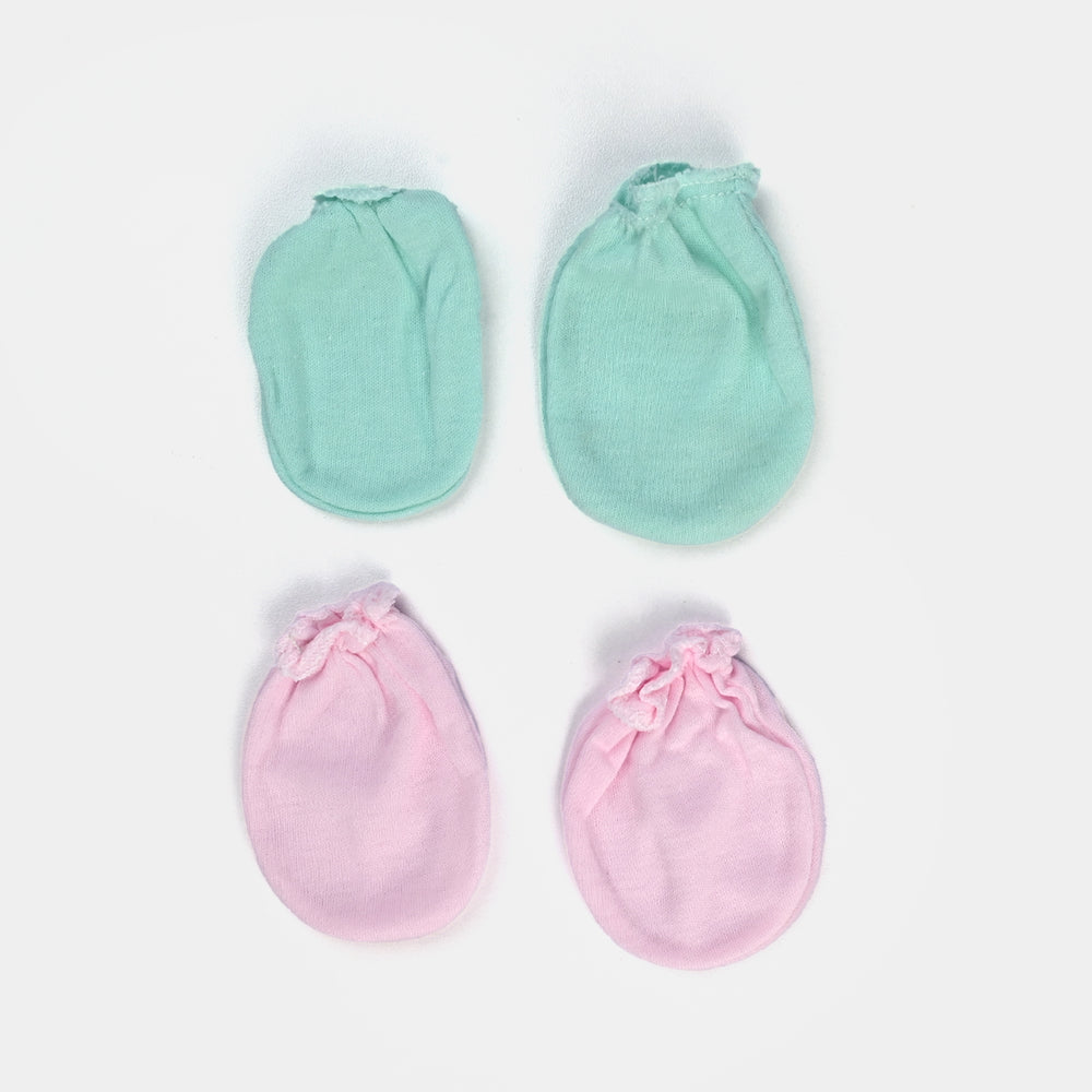 Baby Girl Mittens – 2 Pairs (Newborn)
