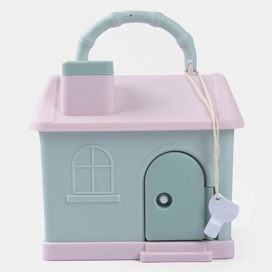 Cute House Shape Coin Box For Kids