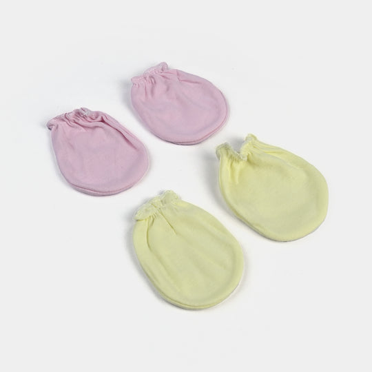 Baby Girl Mittens – 2 Pairs (Newborn)