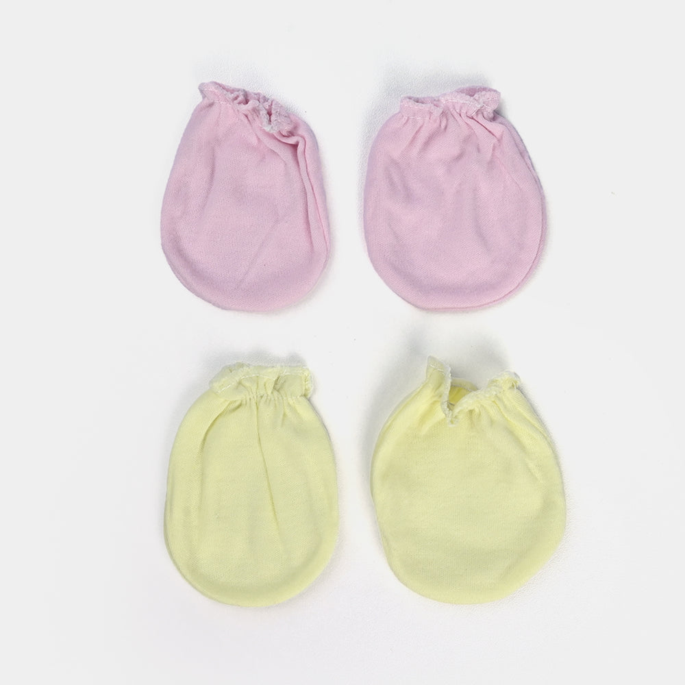 Baby Girl Mittens – 2 Pairs (Newborn)