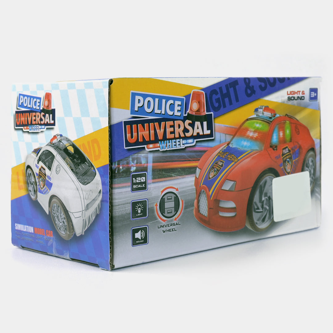 Police Car Toy Universal Wheel For Kids