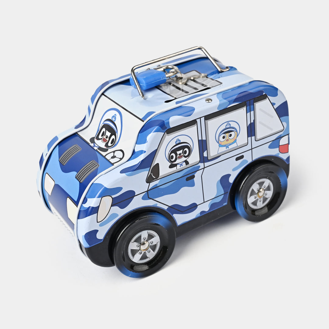 Metal Coin/Money Box with Lock For Kids