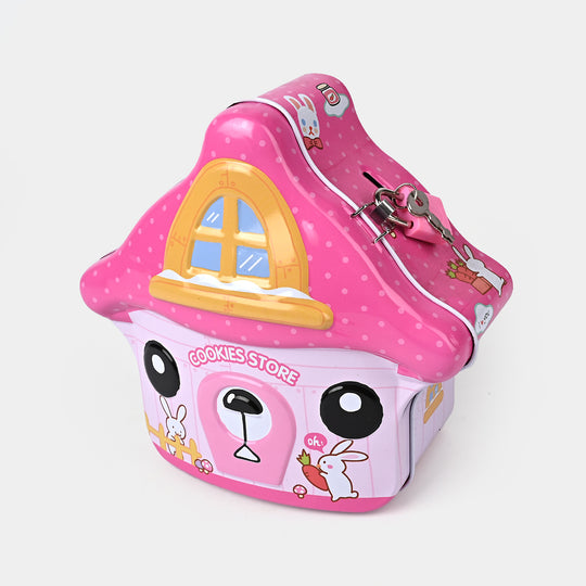 Metal Coin/Money Box with Lock For Kids