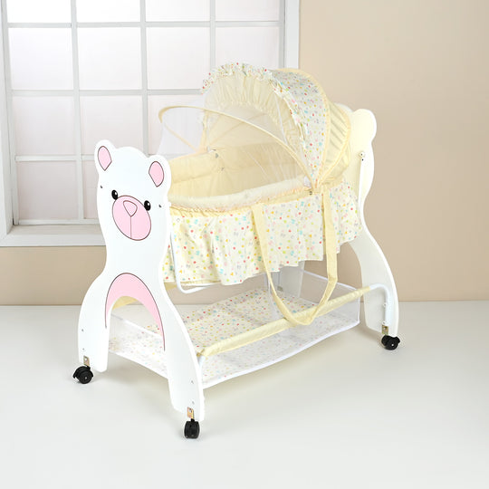 2-in-1 Baby Cradle with Detachable Bassinet
