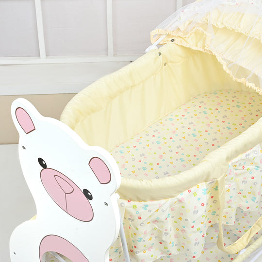 2-in-1 Baby Cradle with Detachable Bassinet
