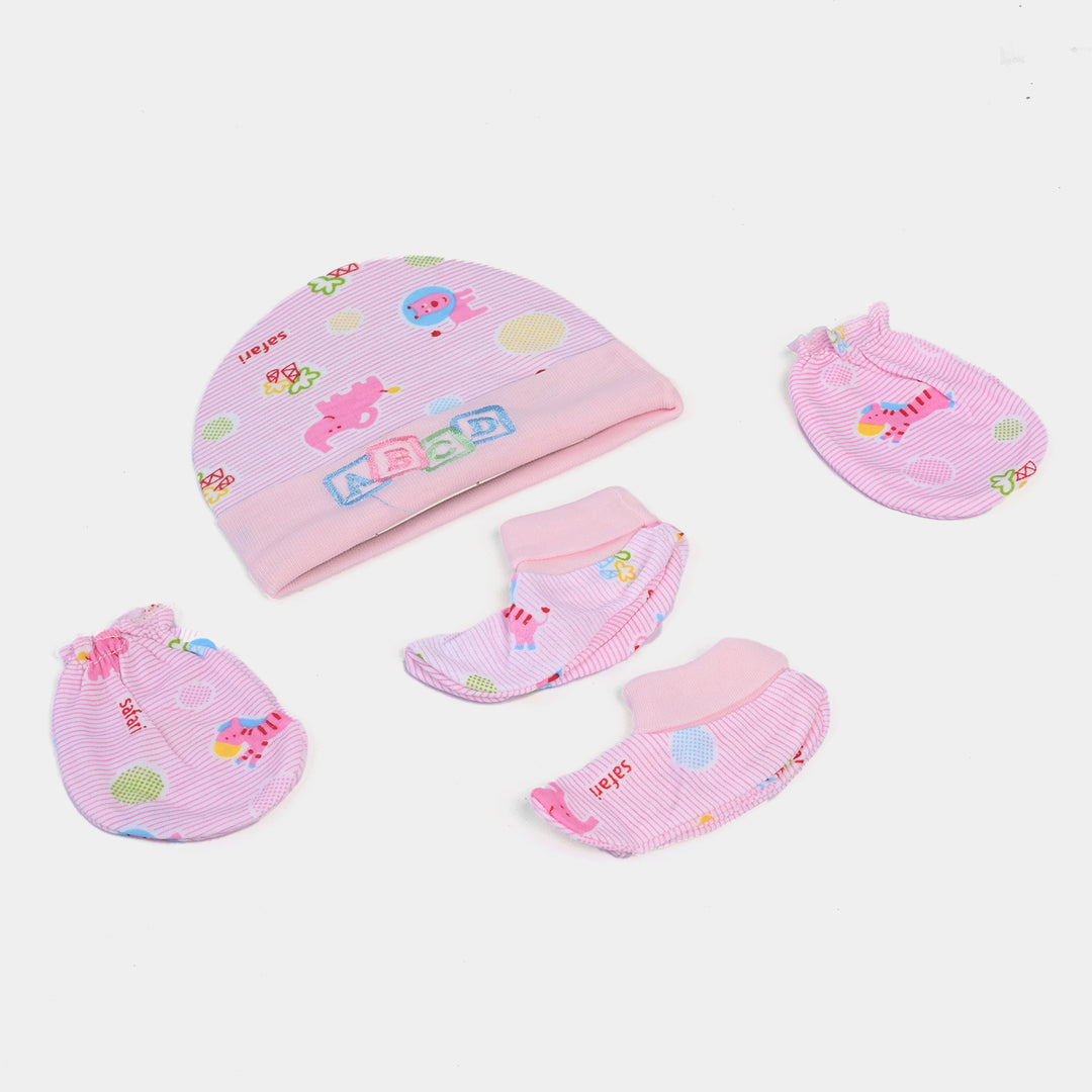 Baby Cap/Hat+Socks+Mittens 3PCs Set