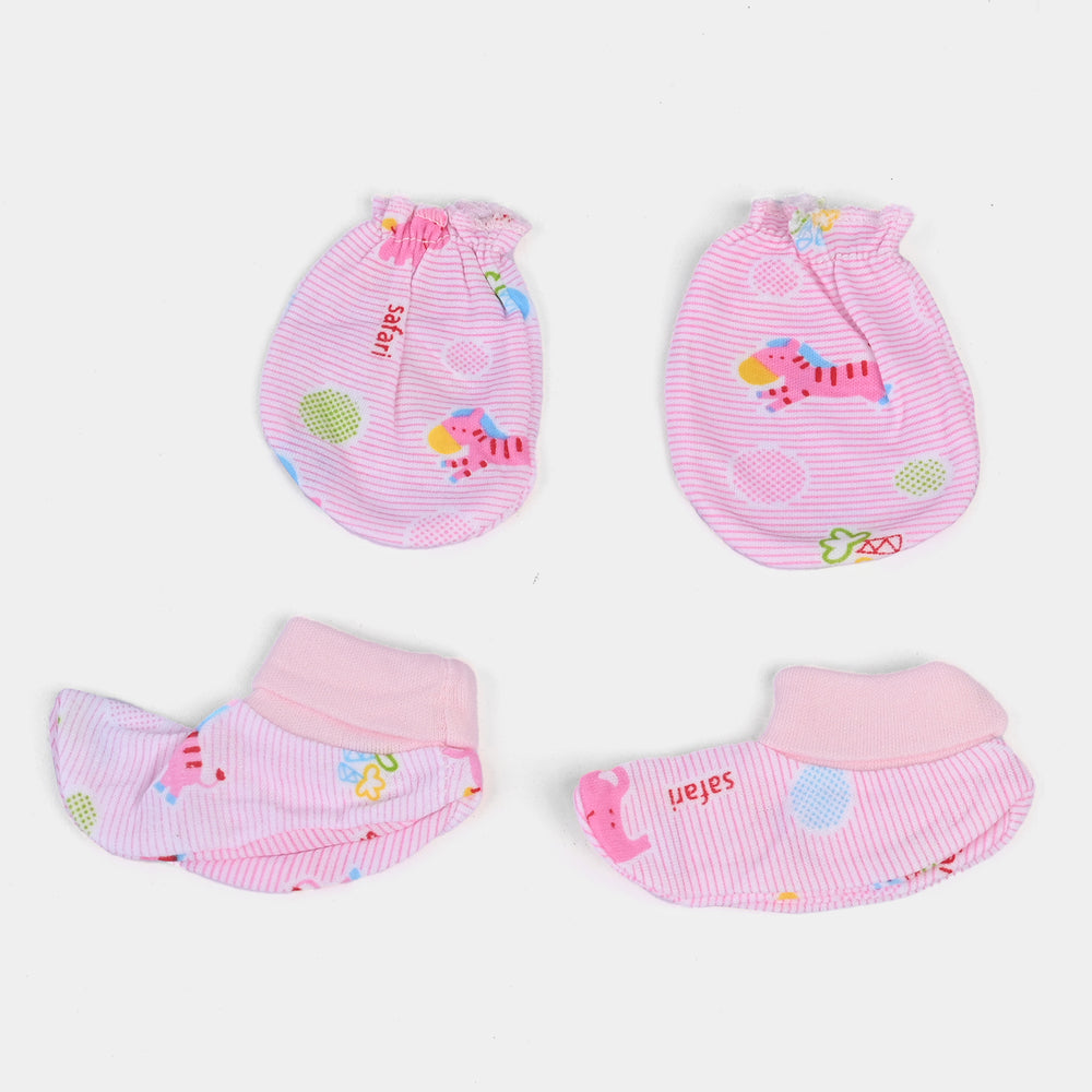 Baby Cap/Hat+Socks+Mittens 3PCs Set