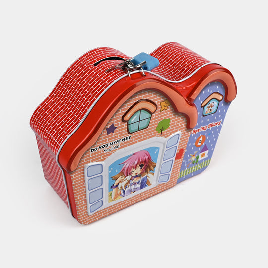 Metal Coin/Money Box with Lock For Kids