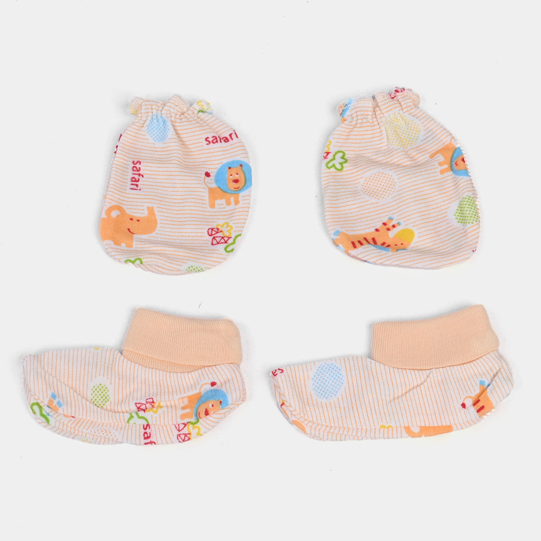 Baby Cap/Hat+Socks+Mittens 3PCs Set