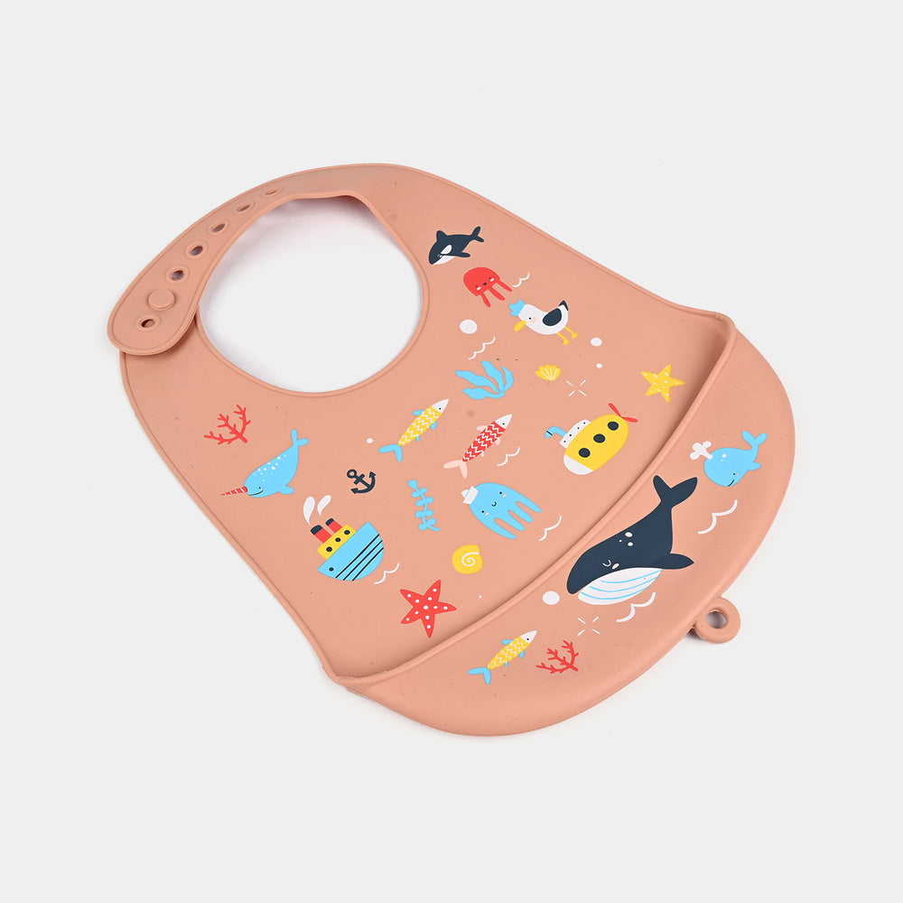 Baby Silicone Food Catcher Bib
