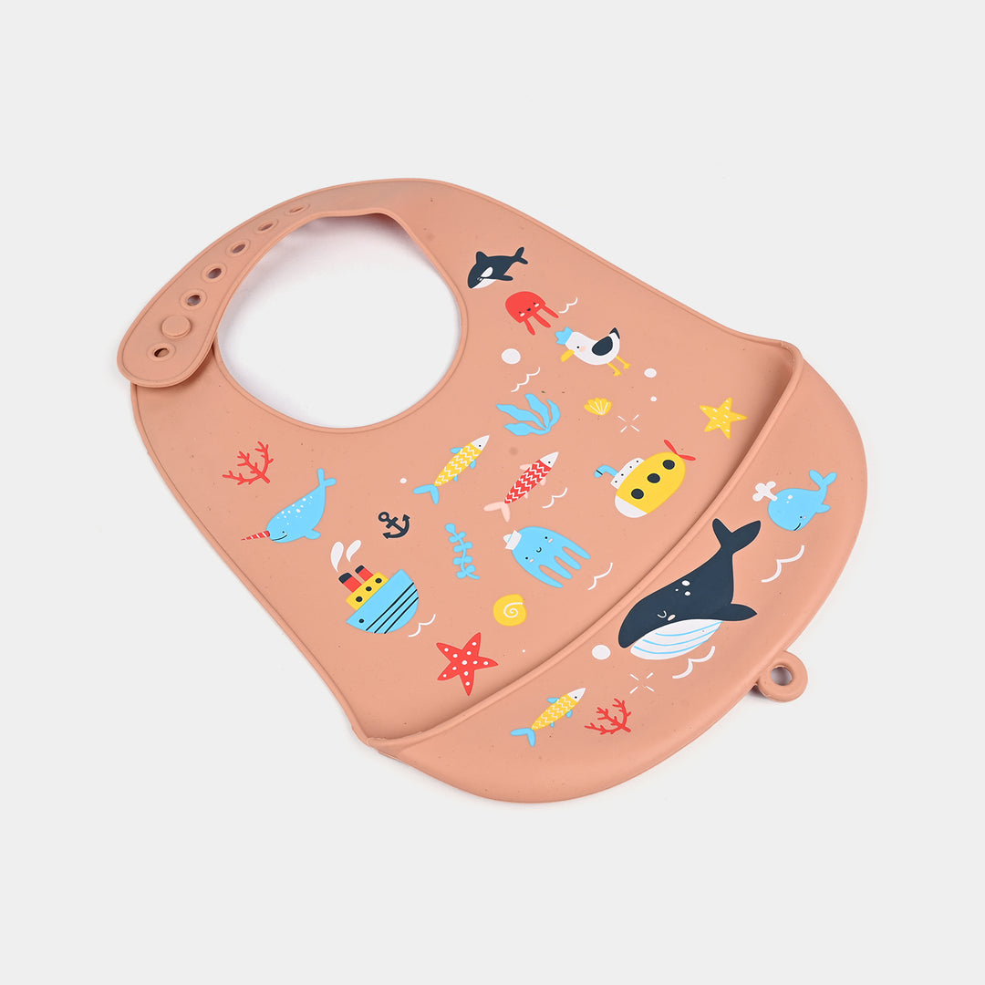 Baby Silicone Food Catcher Bib