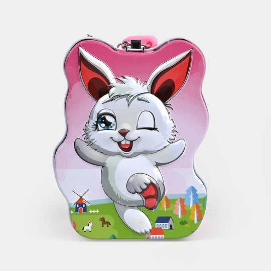Metal Coin/Money Box with Lock For Kids