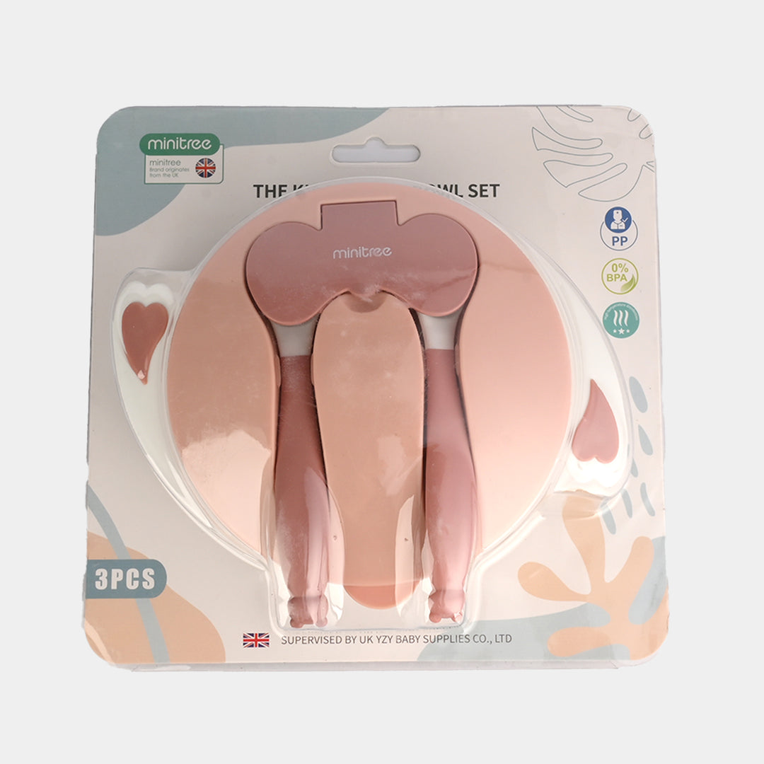 Minitree 3-Piece Kids Bowl & Spoon Set