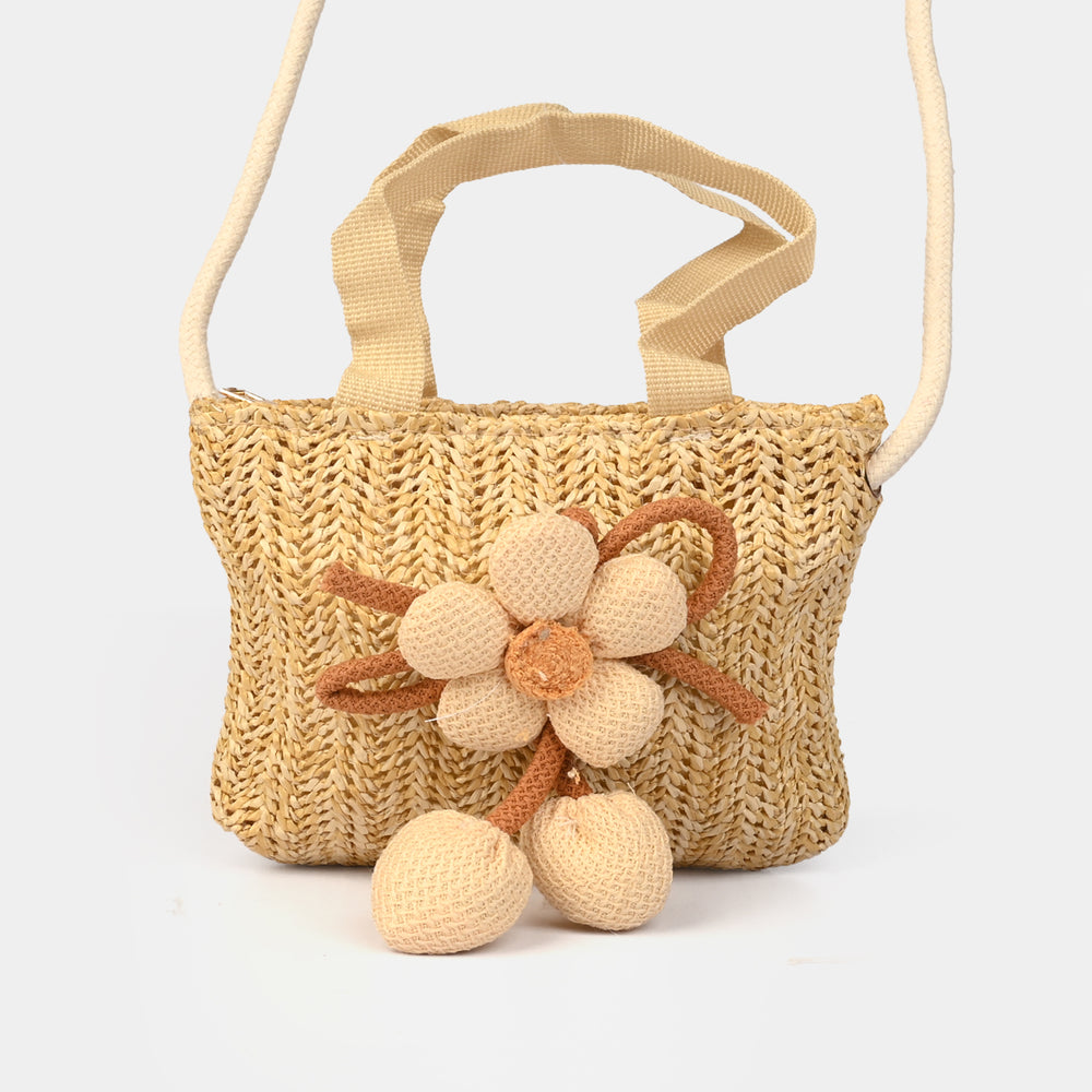 Fashion Handbag With Lace & Flower