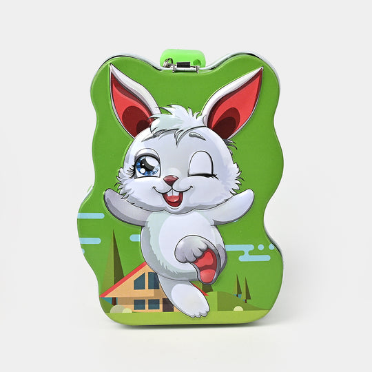 Metal Coin/Money Box with Lock For Kids