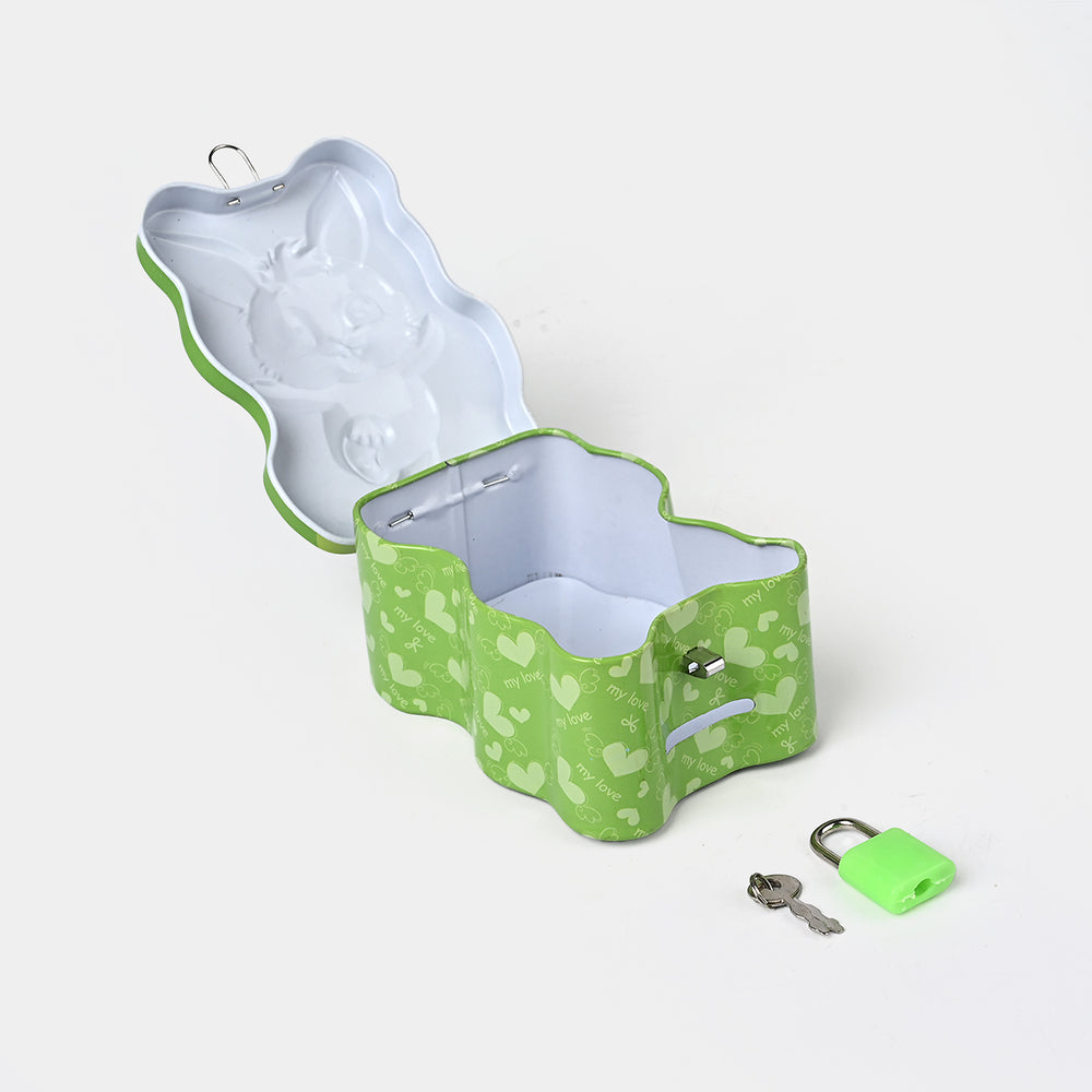 Metal Coin/Money Box with Lock For Kids