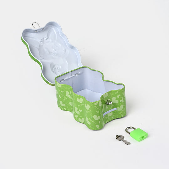 Metal Coin/Money Box with Lock For Kids