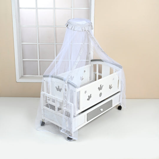 Baby Wooden Cradle Swing | 5528 Grey