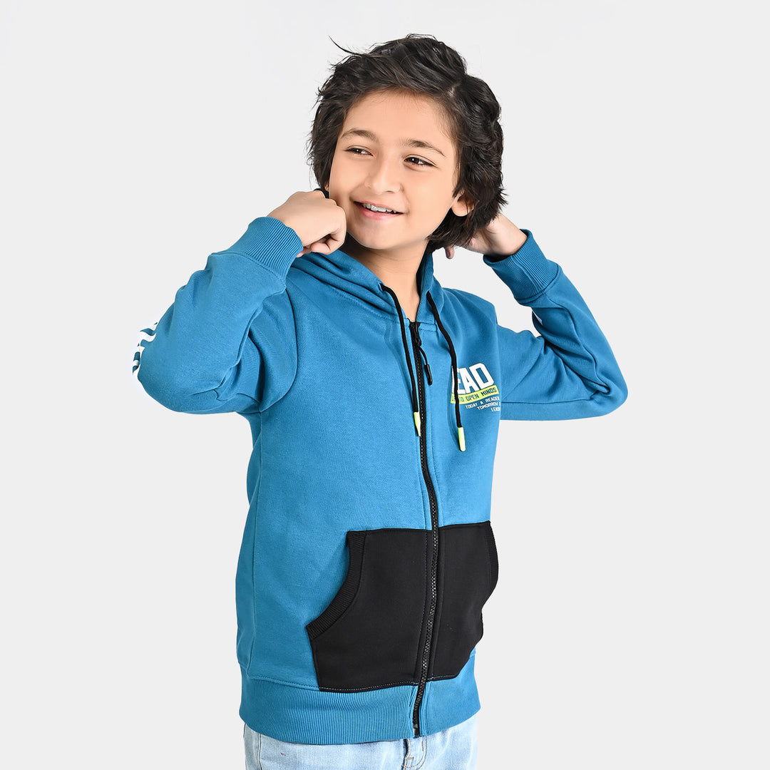 Boys Fleece Knitted Jacket Lead