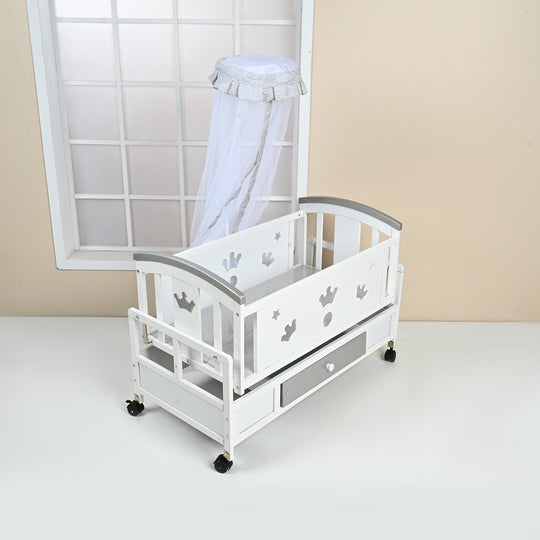 Baby Wooden Cradle Swing | 5528 Grey