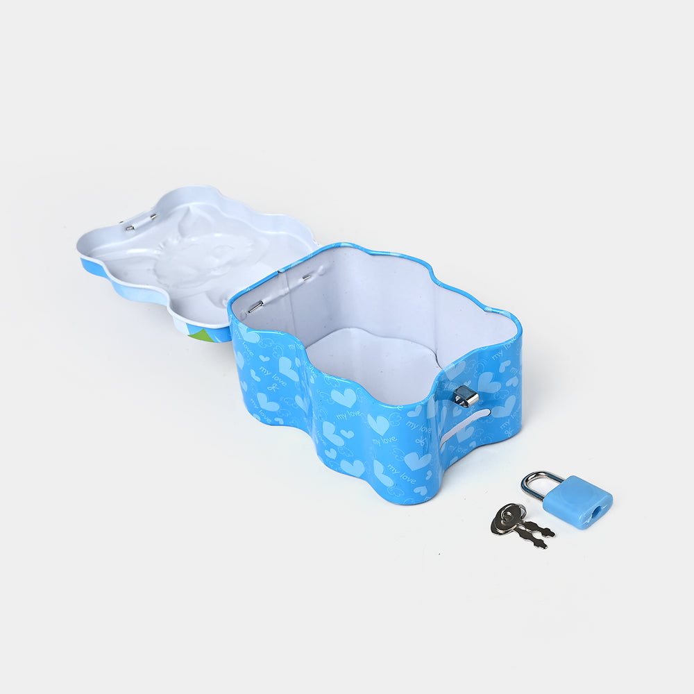Metal Coin/Money Box with Lock For Kids