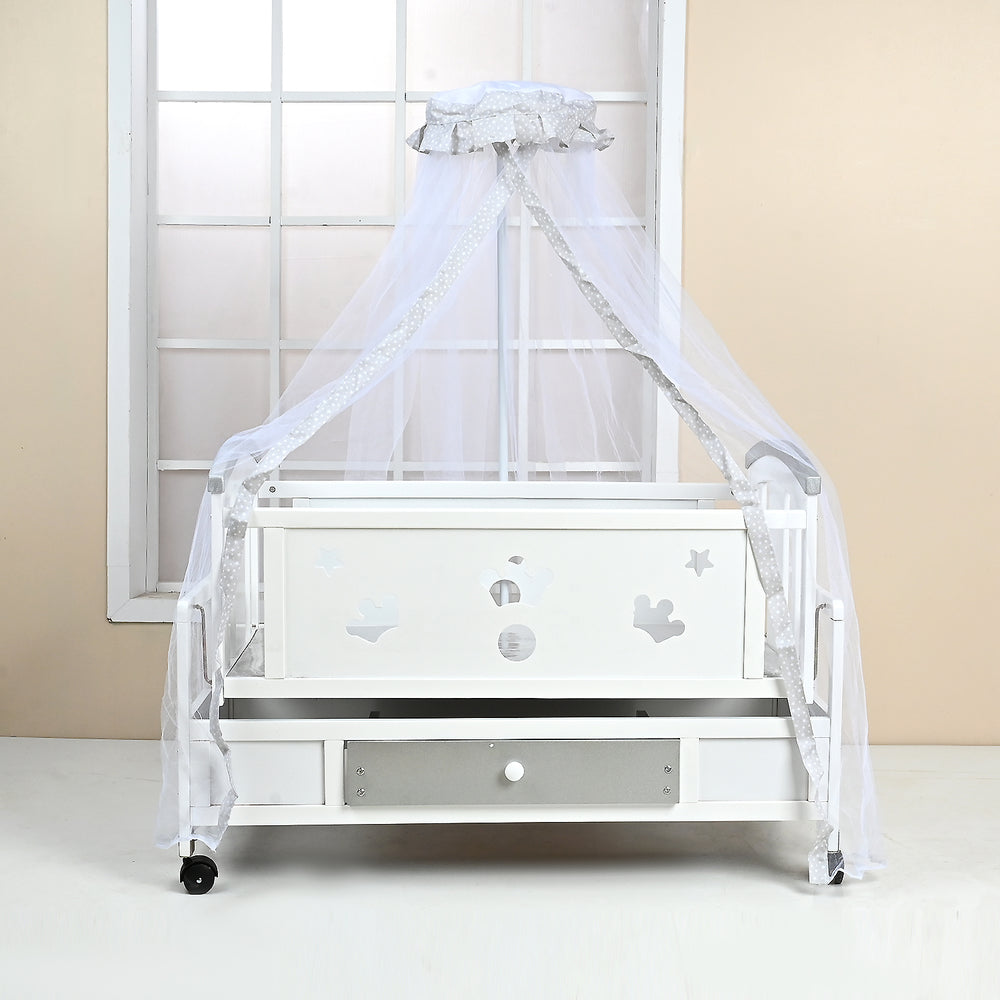Baby Wooden Cradle Swing | 5528 Grey