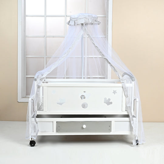 Baby Wooden Cradle Swing | 5528 Grey