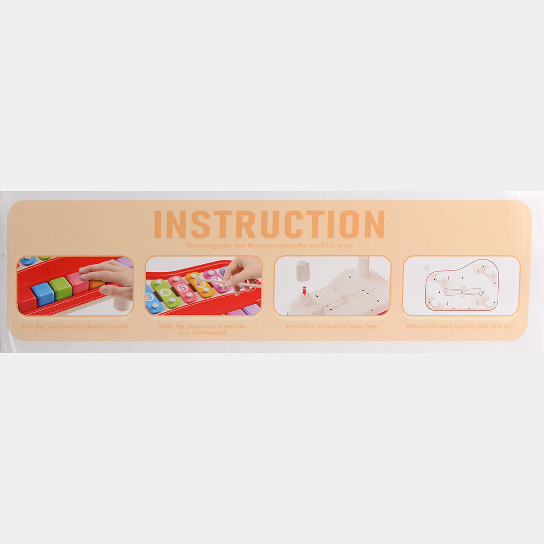 2-in-1 Piano Xylophone Musical Toy