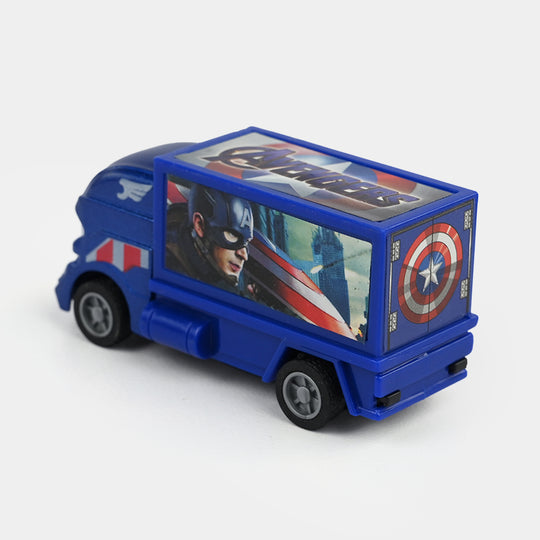 Superhero Free-Wheel Mini Vehicle Toy