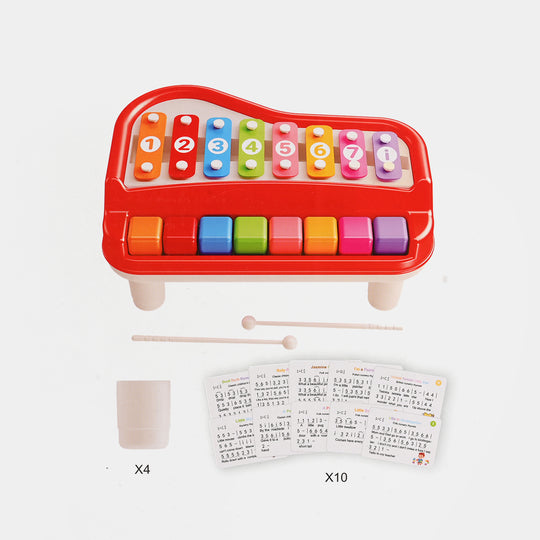 2-in-1 Piano Xylophone Musical Toy