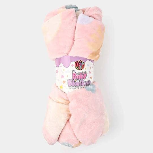 Blanket Baby Flannel 80x120 | Pink