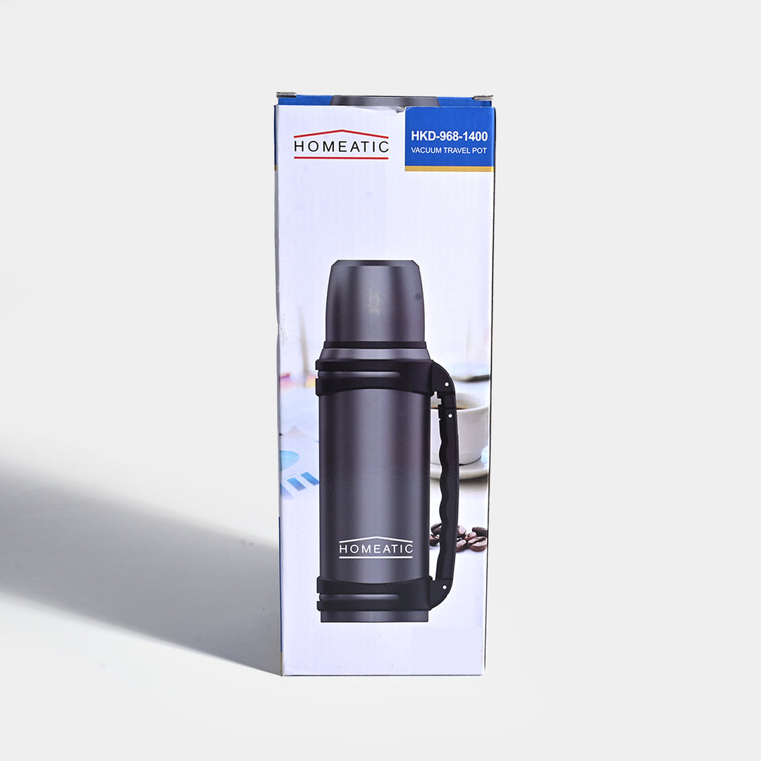 Travel Friendly Stainless Steel Water Bottle | 1.4 Litre