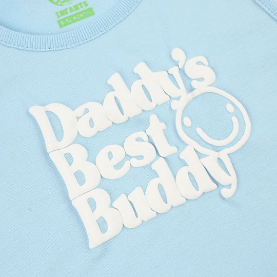 Infant Boys Jersey/Terry Sando (Daddy’s Best Buddy) - Light Blue