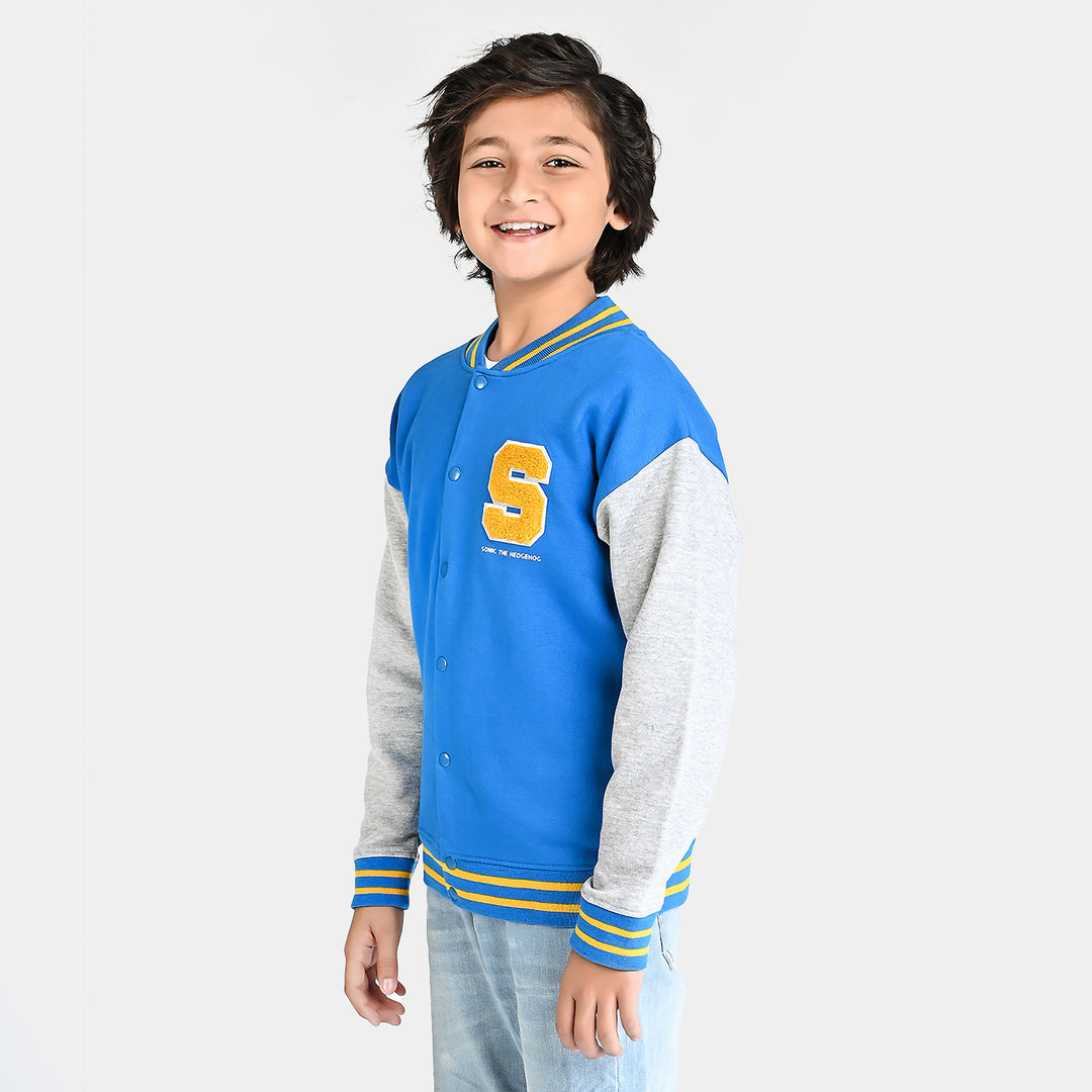 Boys Fleece Jacket The Hedgehog-Blue