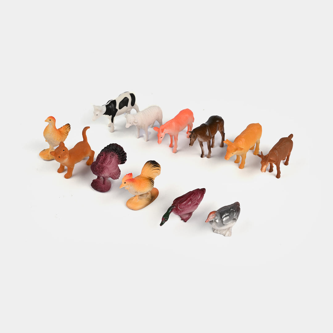 Mini Farm Animal Figurine Set
